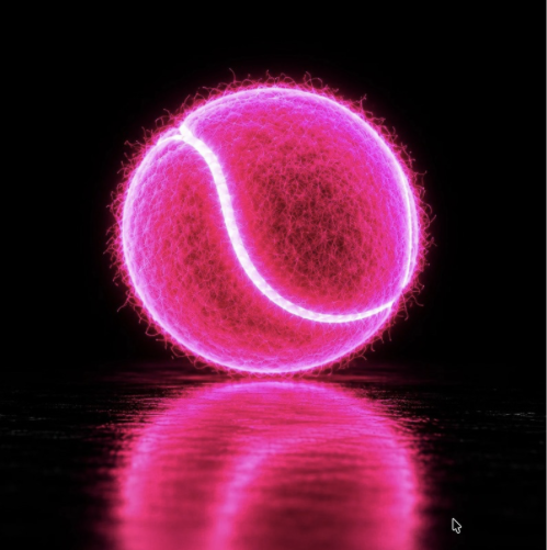 Pink Glow Ball Closeup