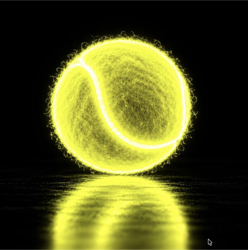 Yellow Glow Ball Closeup