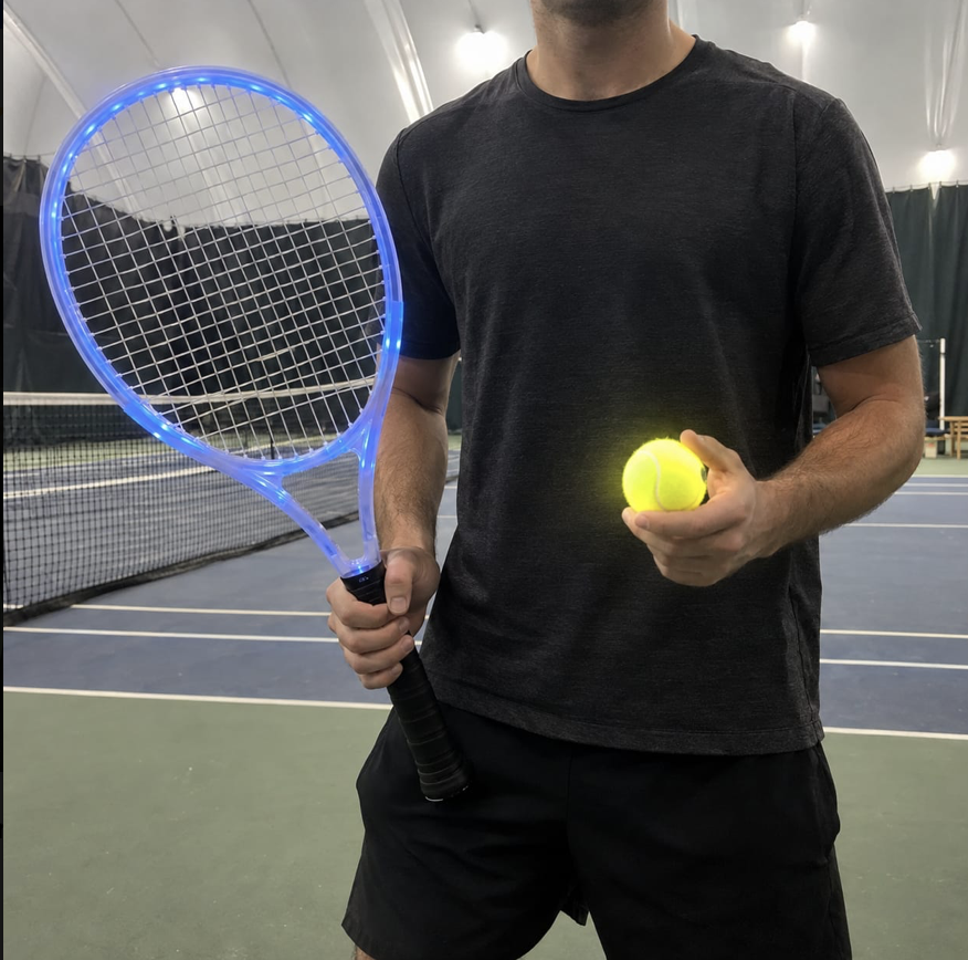 I forgot I was playing with a light up racket